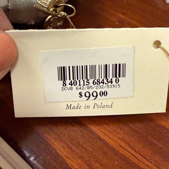 MACKENZIE CHILDS 2024 Crystal Palace Wreath Glass Ornament - Picture 16 of 16